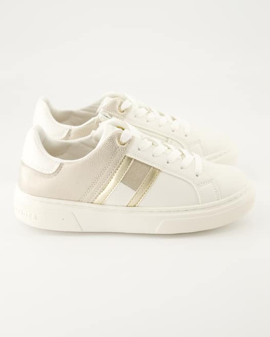 Tommy Hilfiger Flag Sneaker in Weiß