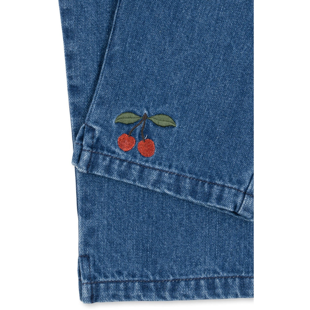 Køb Konges Sløjd x Luksusbaby Denim Blue Magot Frill Bukser GOTS