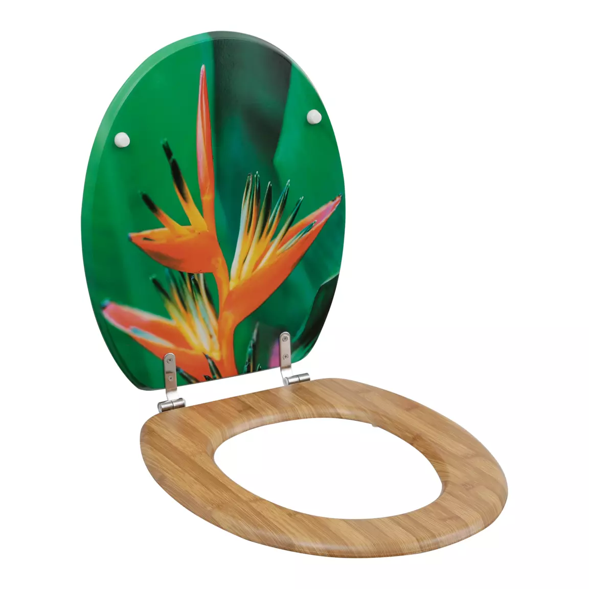 Abattant WC 18 pouces façon Bambou Island Spirit Orange