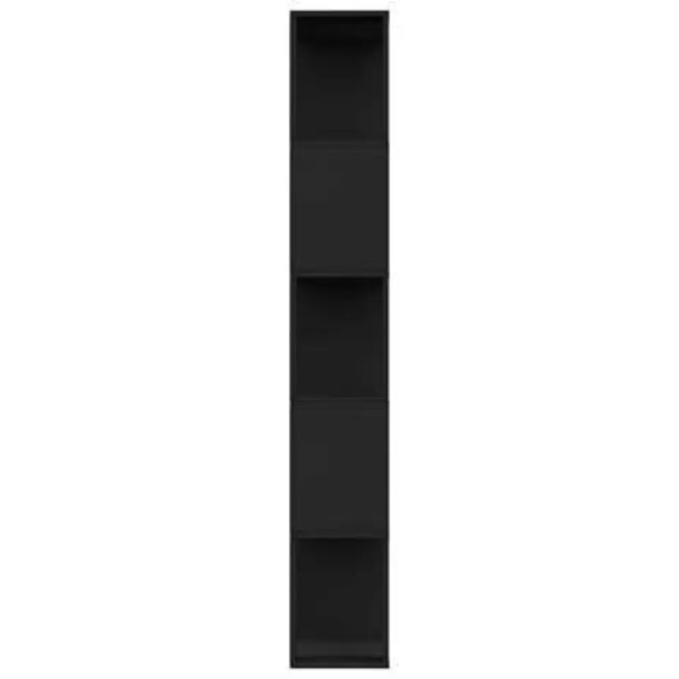 vidaXL - Boekenkast - Zwart - Bewerkt hout