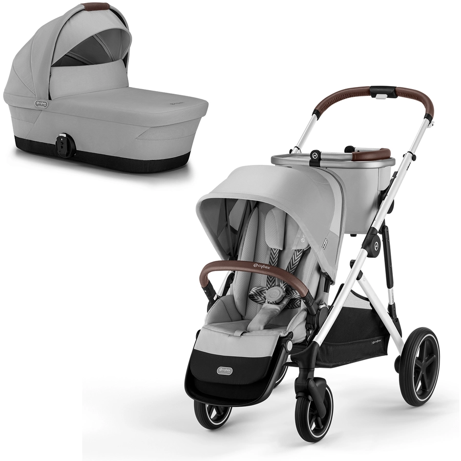 cybex GOLD Kombikinderwagen Gazelle S Black Lava Grey