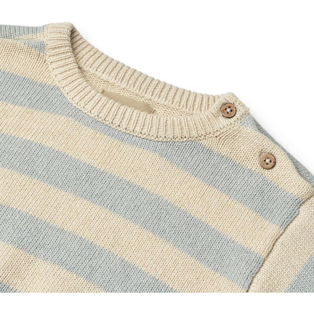 Køb Wheat Blue Stripe Strik Pullover Morgan