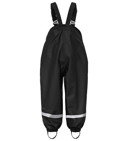 Didriksons Regenhose m. Träger - PU - Splashman - Schwarz