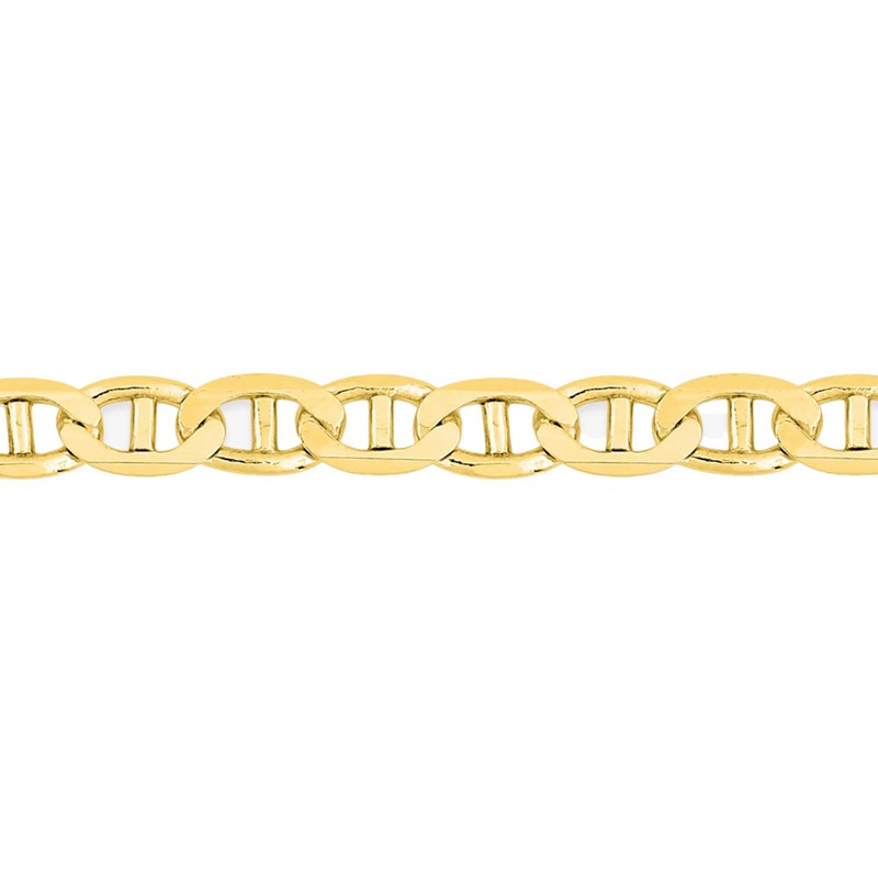 Bracelet Mixte 18 cm - Maille Marine - Or 18 Carats - Largeur 3 mm