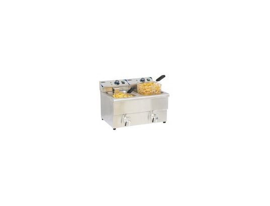 CASSELIN - Friteuse pro Friteuse électrique 2 x 8 L avec robinet de vidange