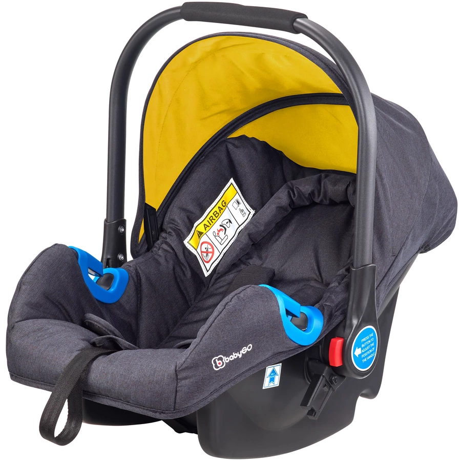 babyGO Kombikinderwagen 3 in 1 Mustard