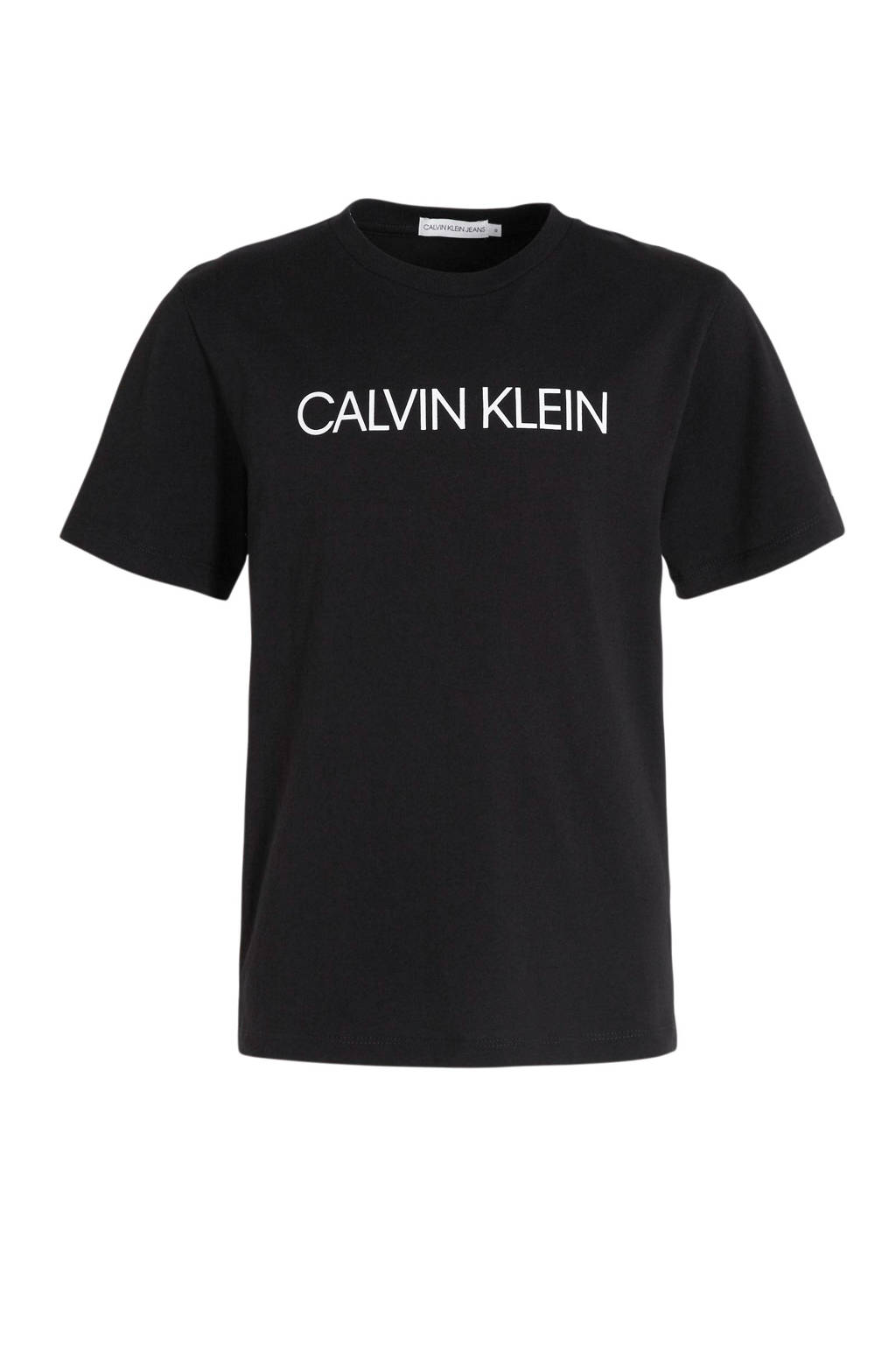 CALVIN KLEIN JEANS T-shirt met logo zwart