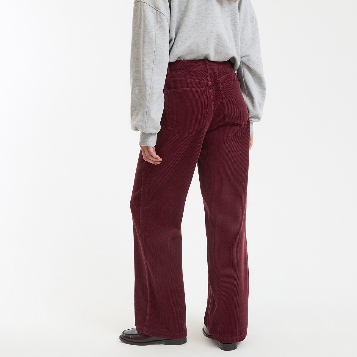 COLEÇÕES LA REDOUTE<br>Jeans largos de veludo cotelê