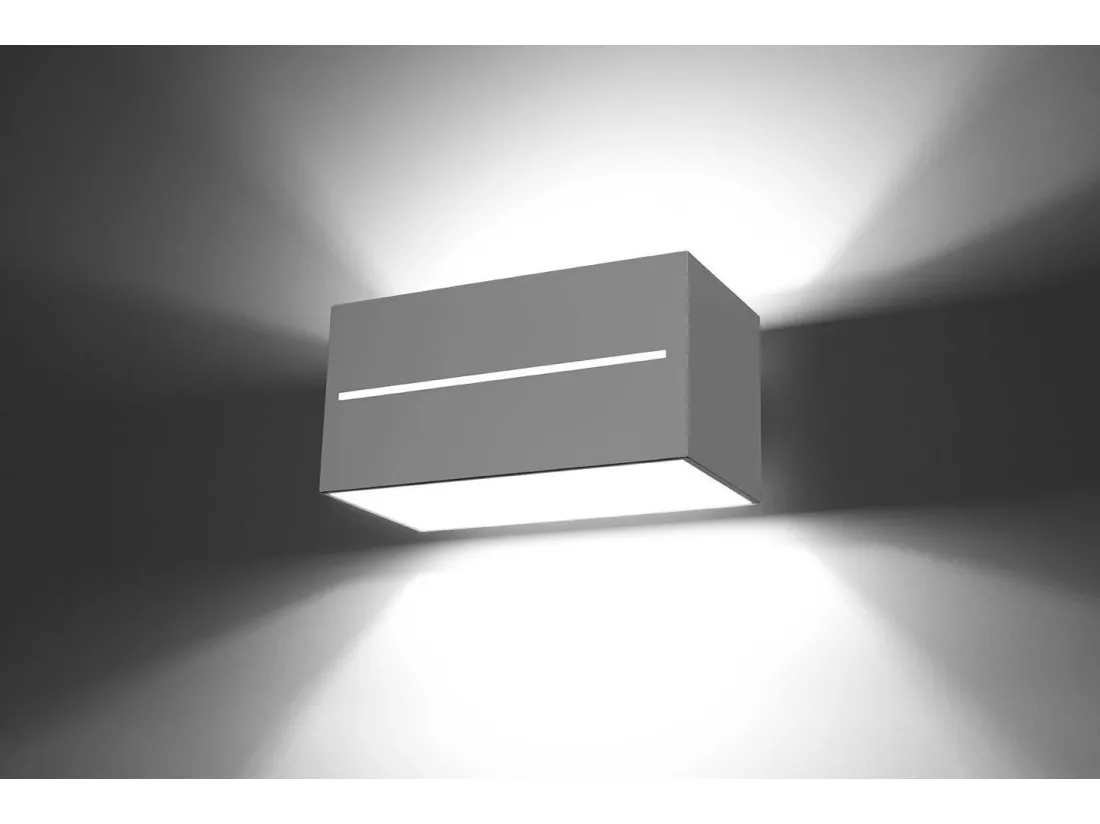 Sollux LOBO MAXI Applique murale encastrable à 2 lumières blanc