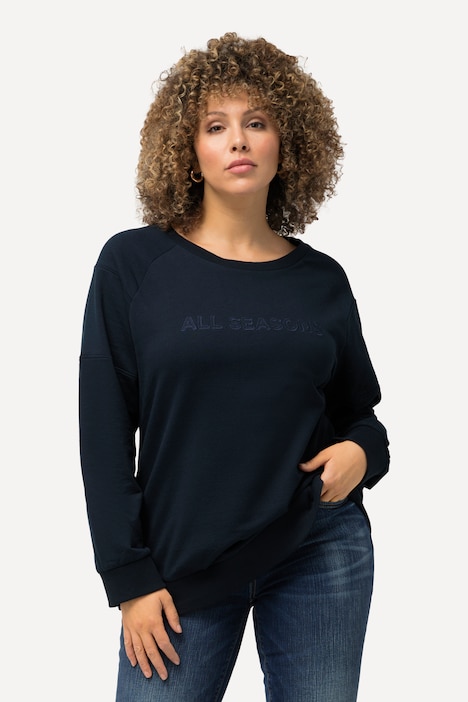 Sweatshirt, Stickerei, Classic, Rundhals, Langarm