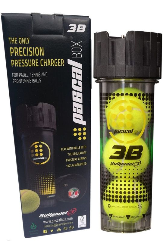 Bullpadel Pascal Box 3B Drukhouder voor Padelballen