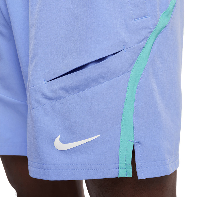 Short tennis Nike Flex 7 Advantage fin bleu clair