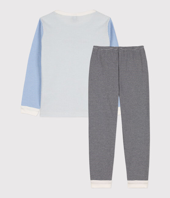 Pyjama milleraies tricolore en coton enfant