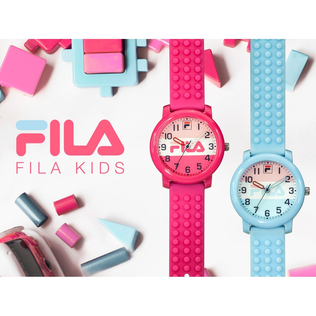 Montre analogique bracelet silicone Série FILAKIDS