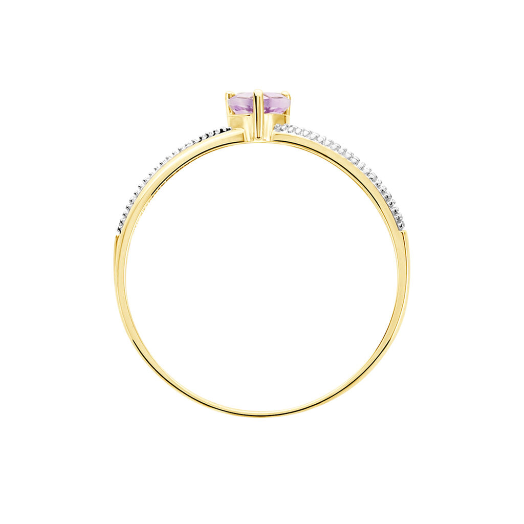 Bague Rory Or Jaune Amethyste