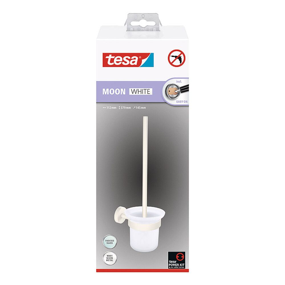TOALETTBØRSTE TESA MOON WHITE