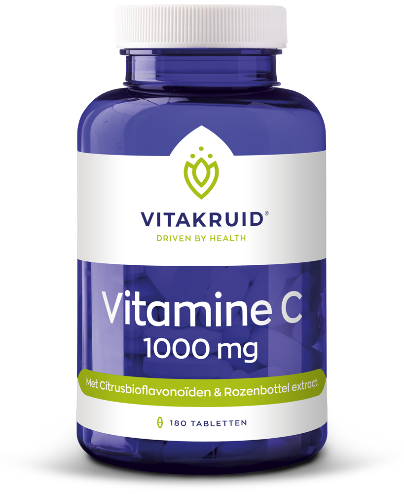 Vitakruid Vitamine C 1000 Met Bioflavonoïden & Rozenbottel (180 tabletten)