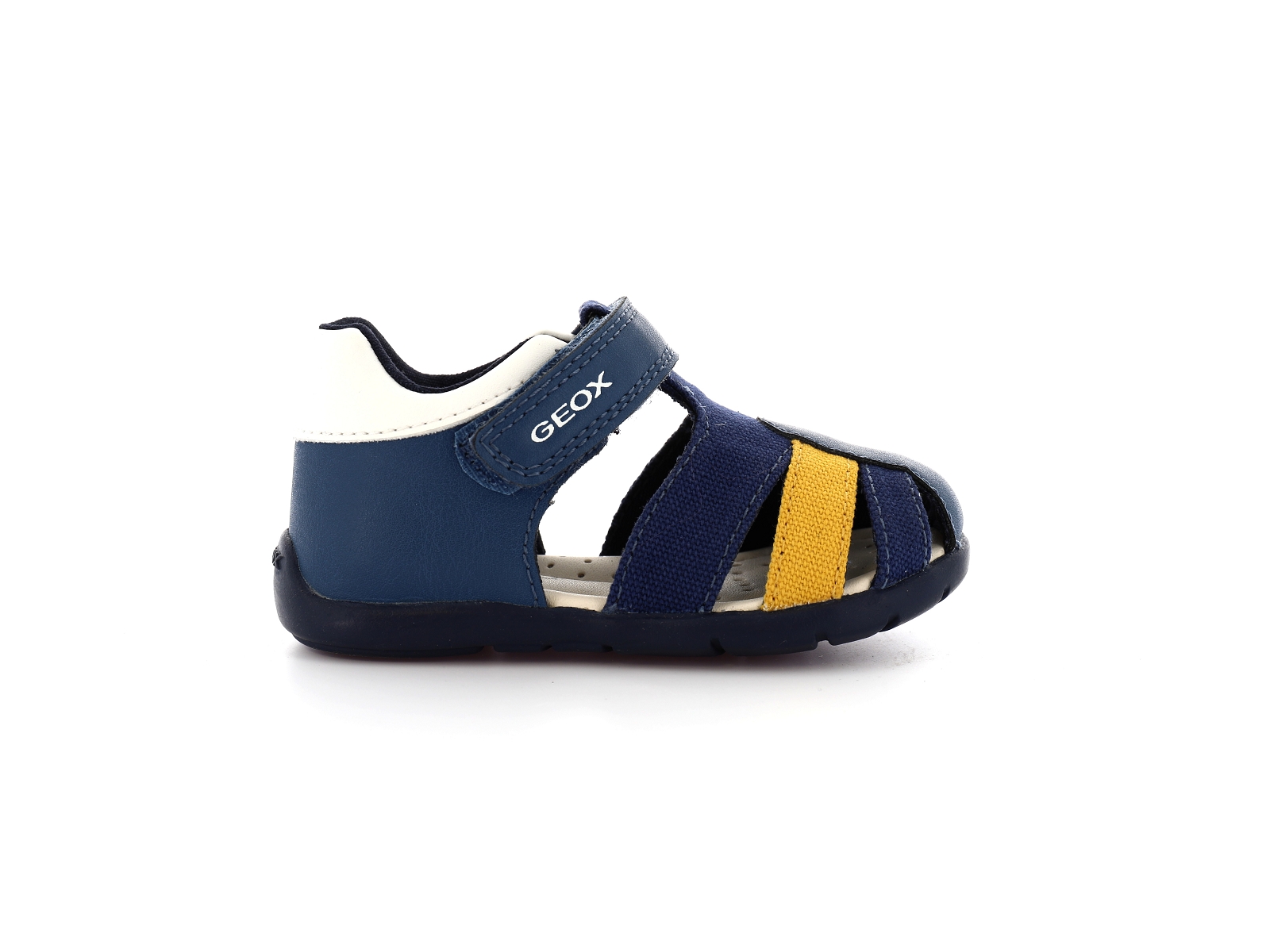Geox-B ELTHAN BOY B451PC Matières combinées Bleu-Jaune