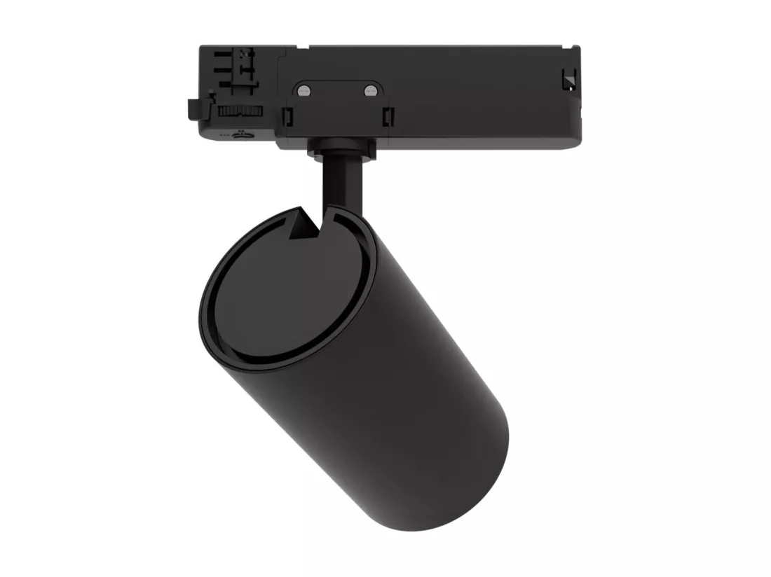 Spot LED sur Rail Triphasé 30W Fasano Dimmable DALI Noir 4000K Blanc neutre