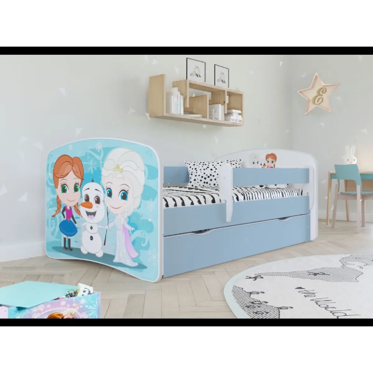 Inconnu Lit Babydreams 140x70 - Reine des Neiges Bleu