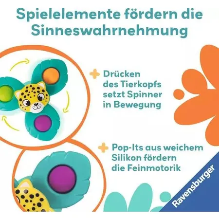 Ravensburger play+ Pop-it Spinner: Leopard