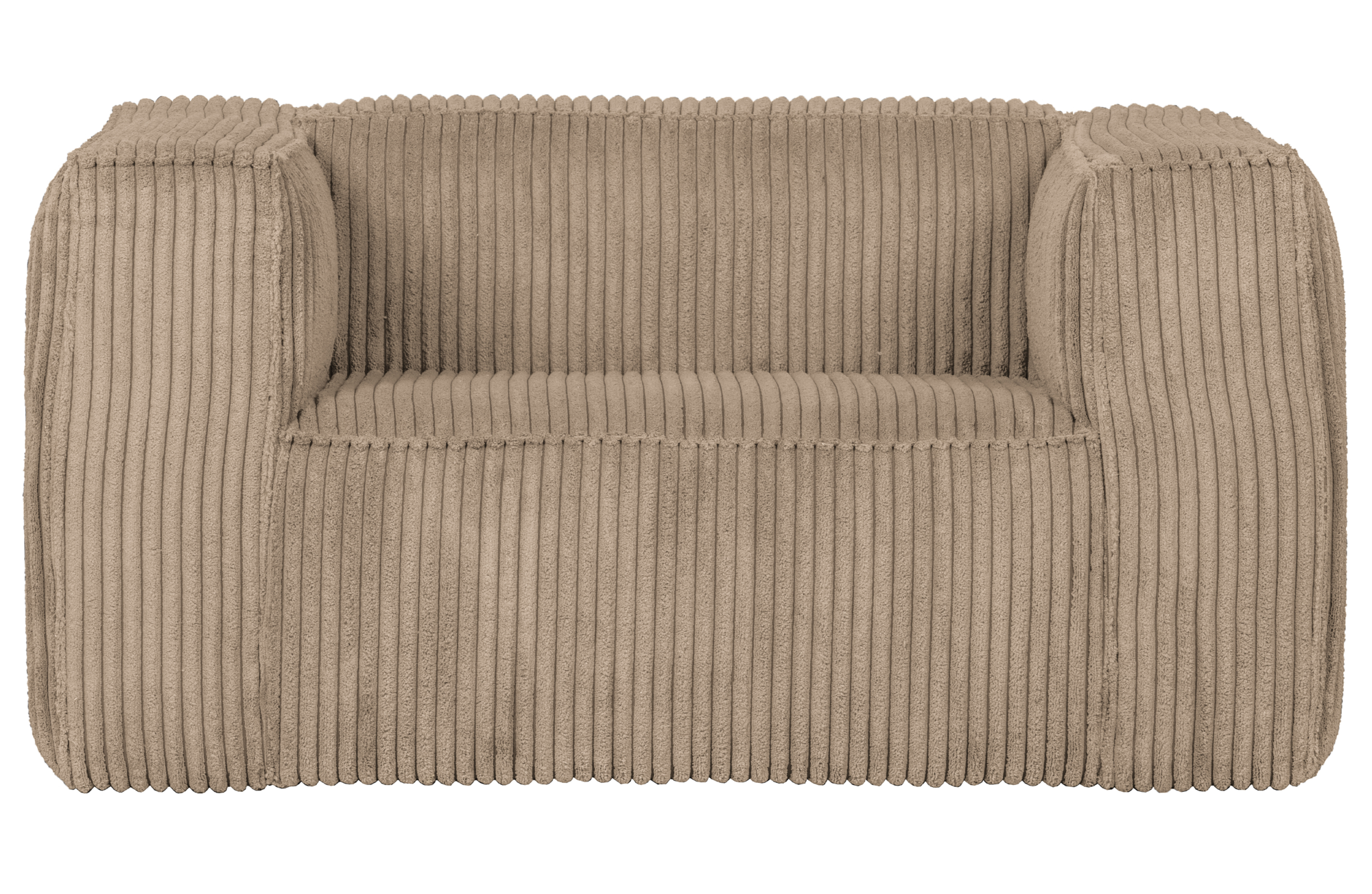 Bean fauteuil grove ribstof Travertin
