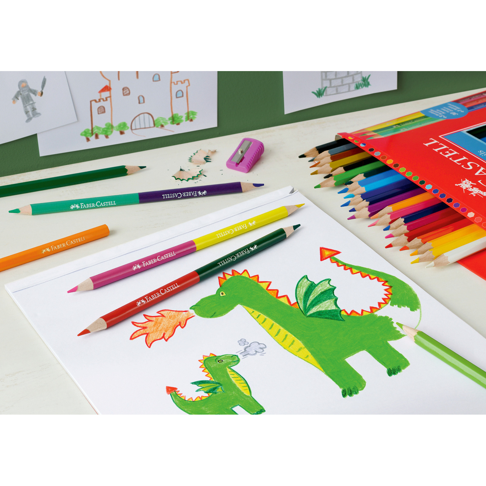 Faber-Castell Buntstifte, 24 Stück + 3 Bicolor