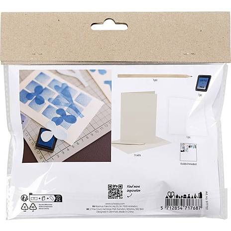 Creotime mini DIY kit kort motiv - hvid