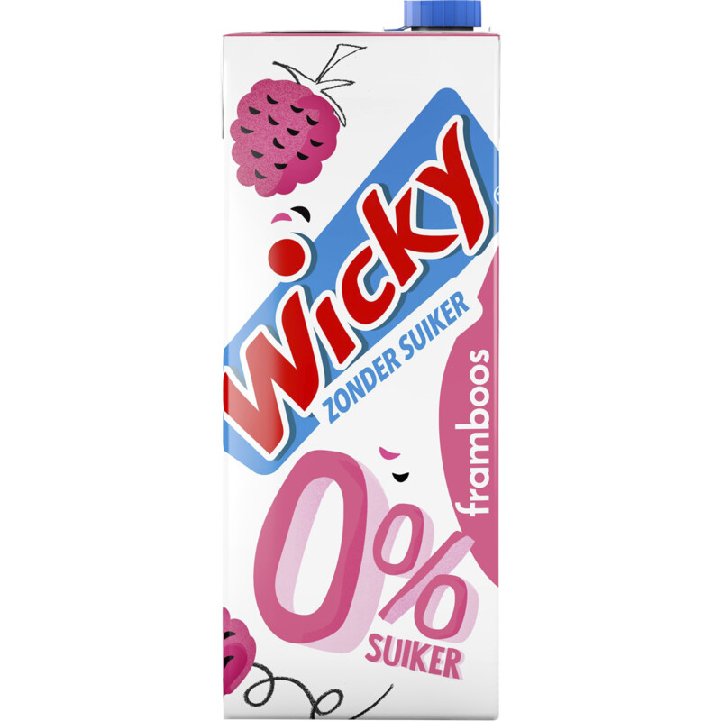 Wicky Framboos 0% suiker