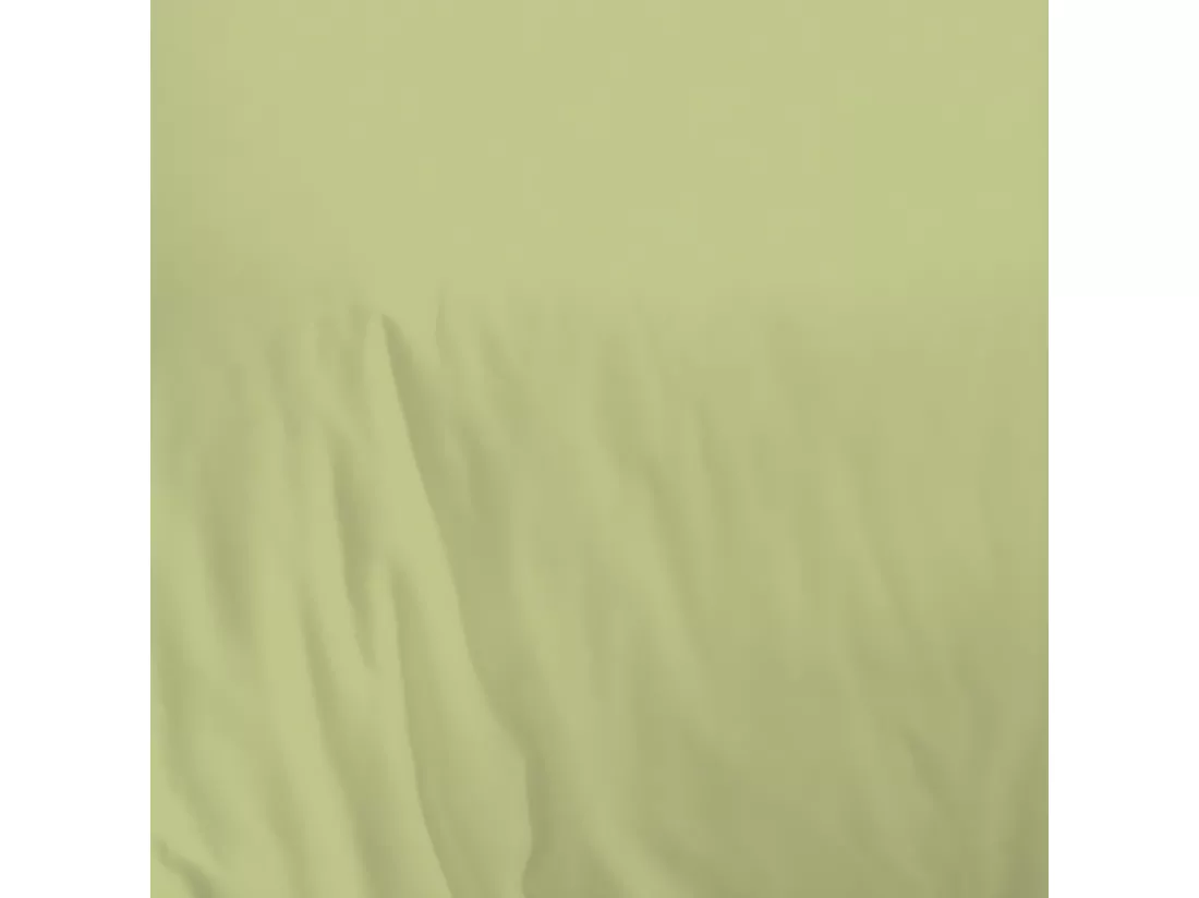 Housse de couette en coton 57 fils unie tilleul 260x240cm