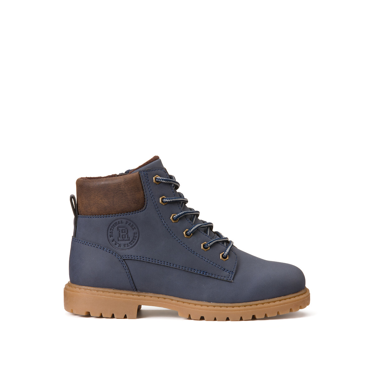 COLEÇÃO LA REDOUTE<br>Botas de cano curto com zíper e cadarço