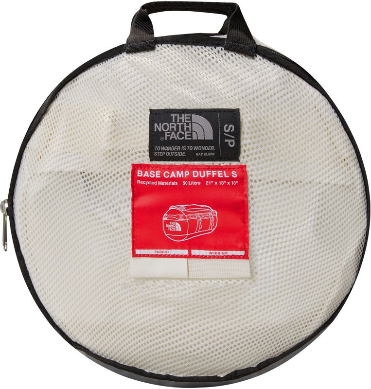 The North Face - Base Camp Duffel - Wit - Gerecycled Materiaal - 50L