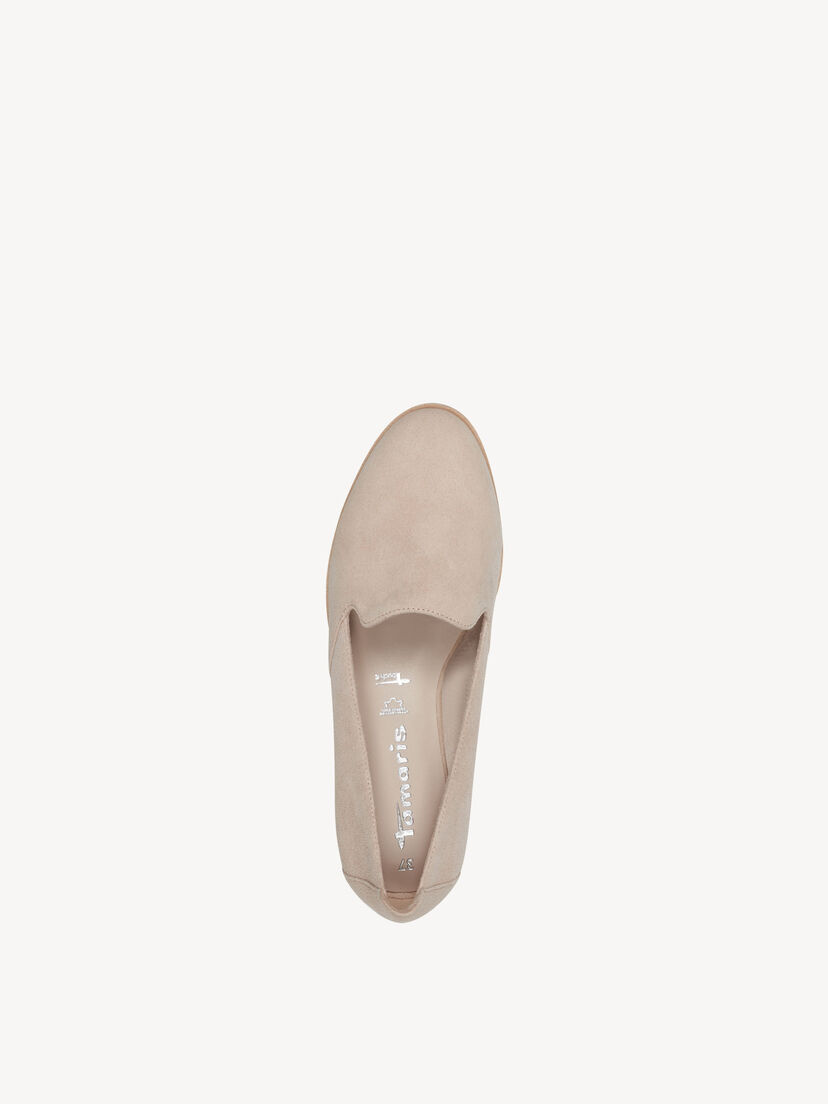 Leren Instappers - beige