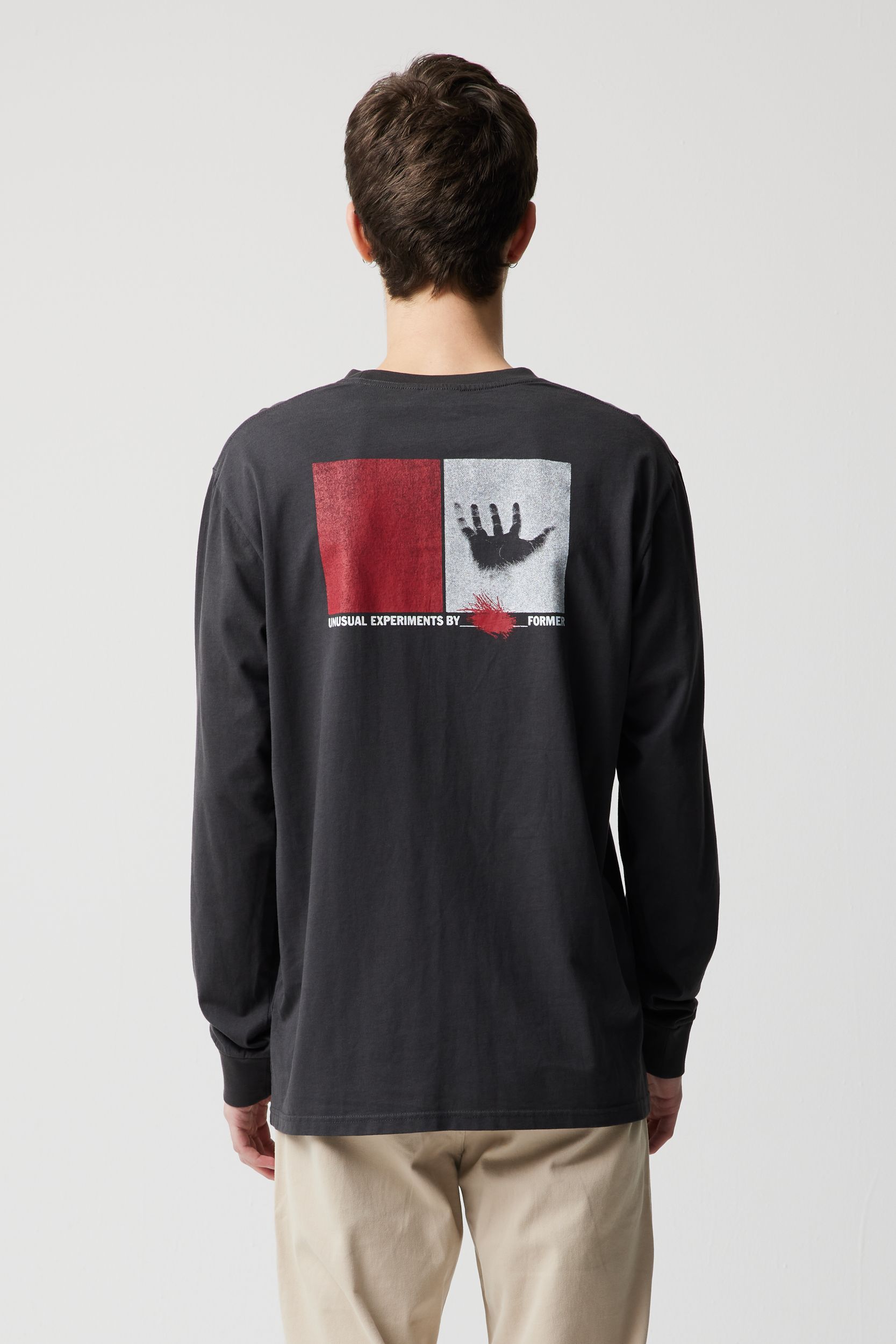 Former Experiments T-Shirt LS Aged Black S
