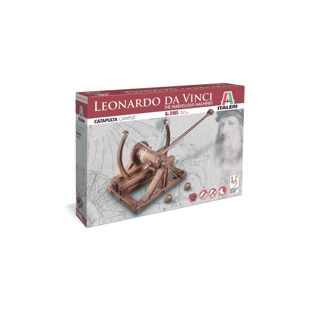 ITALERI - Catapult - Leonardo Da Vinci