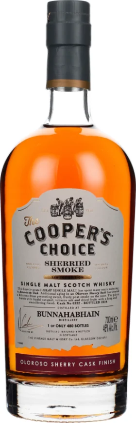 COOPER'S CHOICE BUNNAHABHAIN SHERRIED SMOKE 70CL