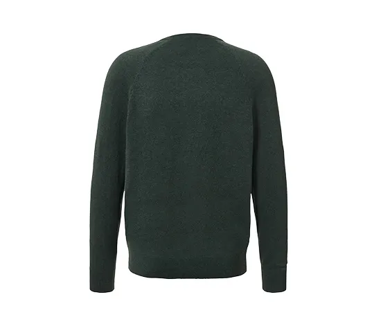 Pullover mit Rundhalsausschnitt, dunkelgrün