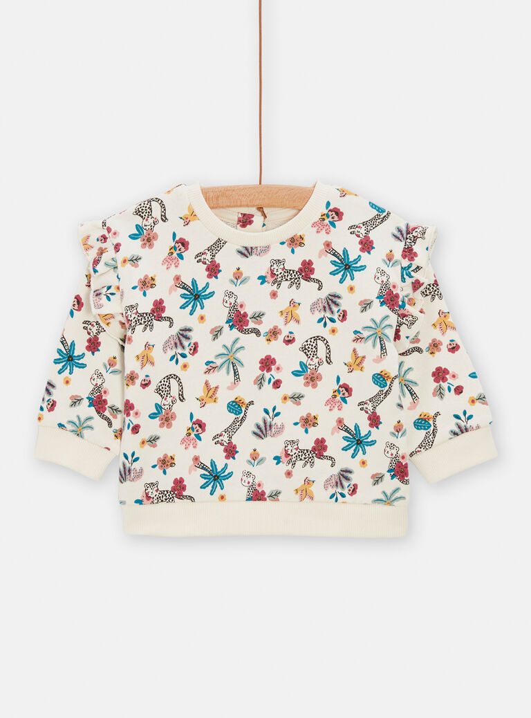 Sweat à motif fantaisie pour bébé fille