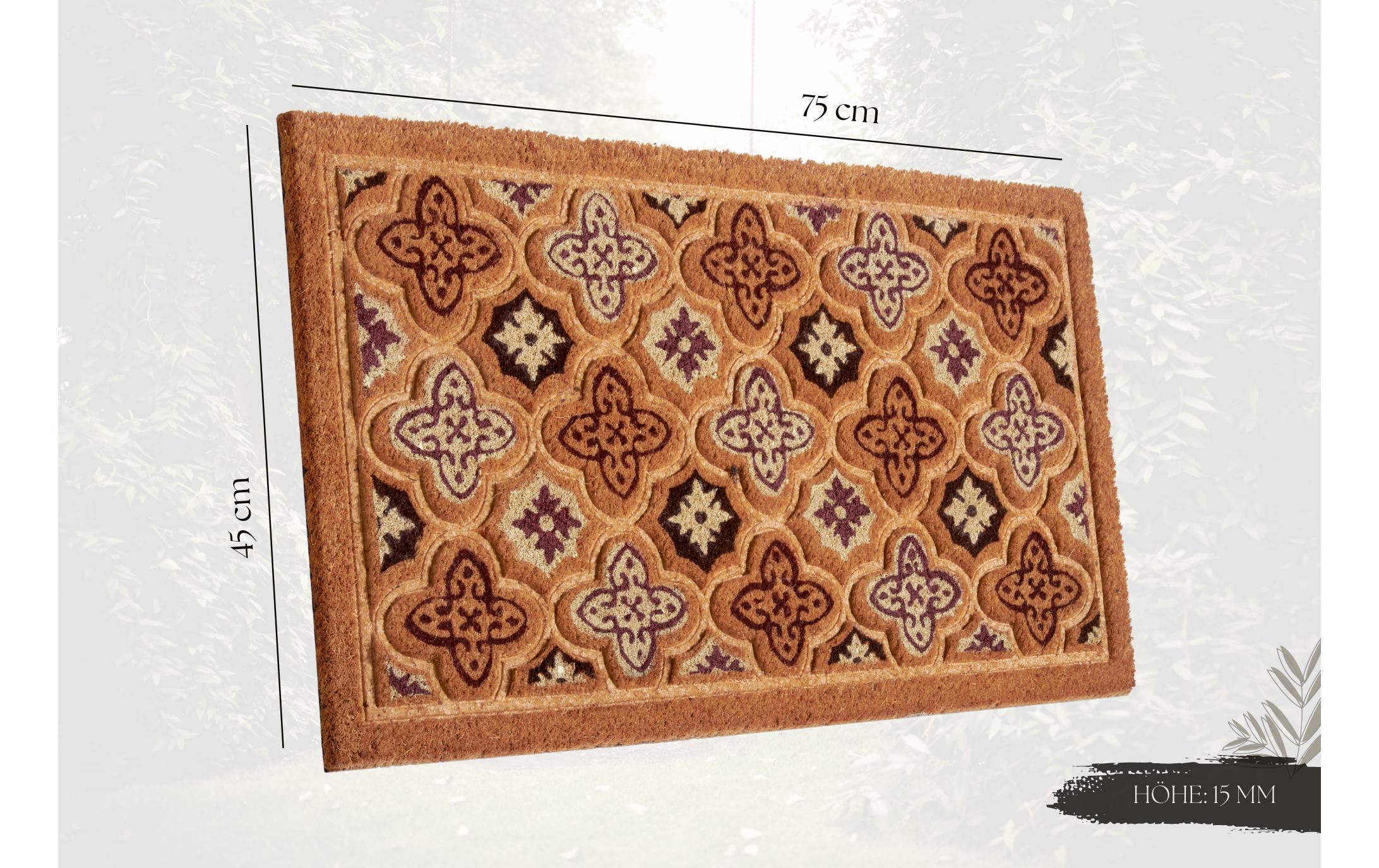 Fussmatte Maroccan 45 cm x 75 cm, MehrfarbigRutschfeste Türmatte