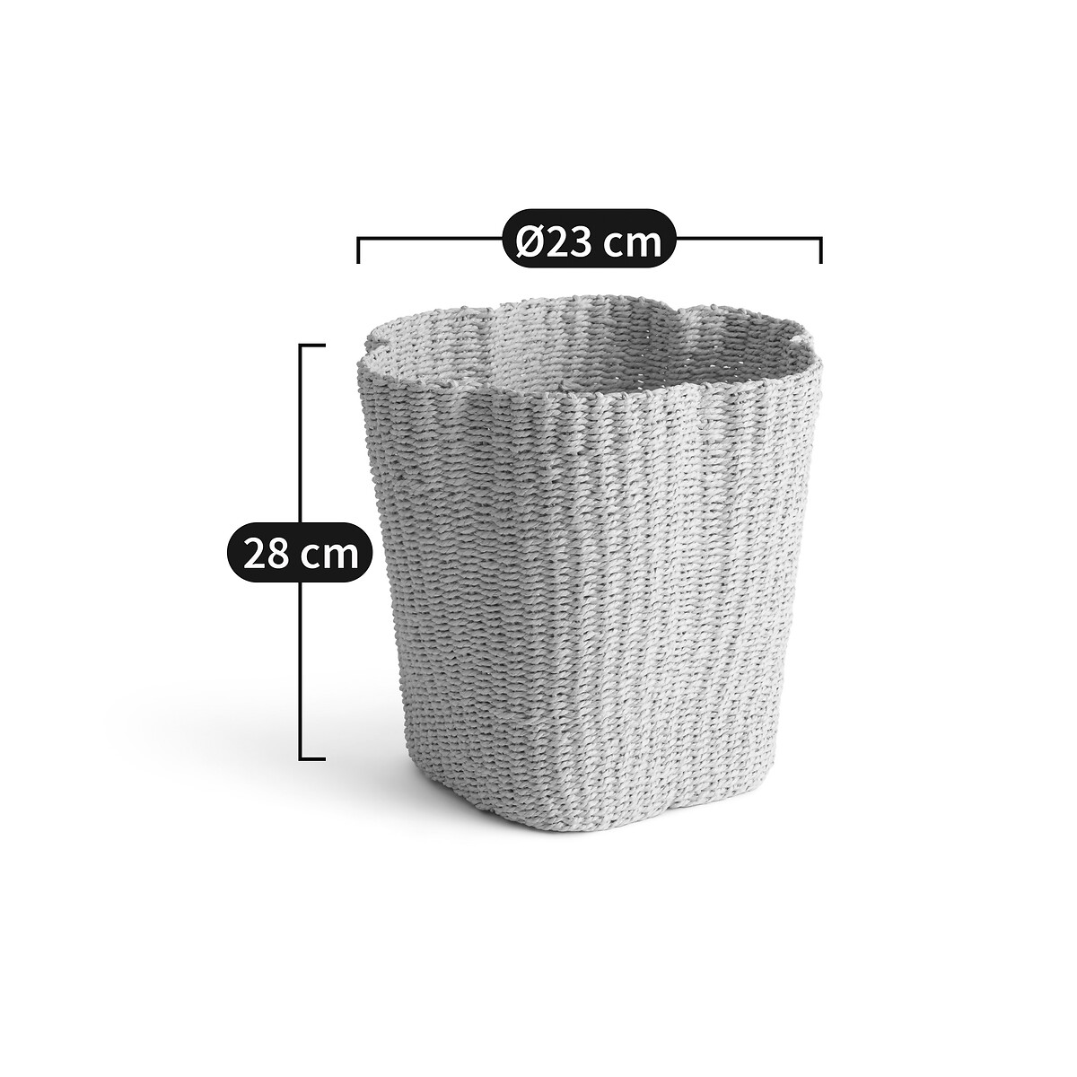 LA REDOUTE INTERIEURS<br>Caixote do lixo de papel tecido, Petalia