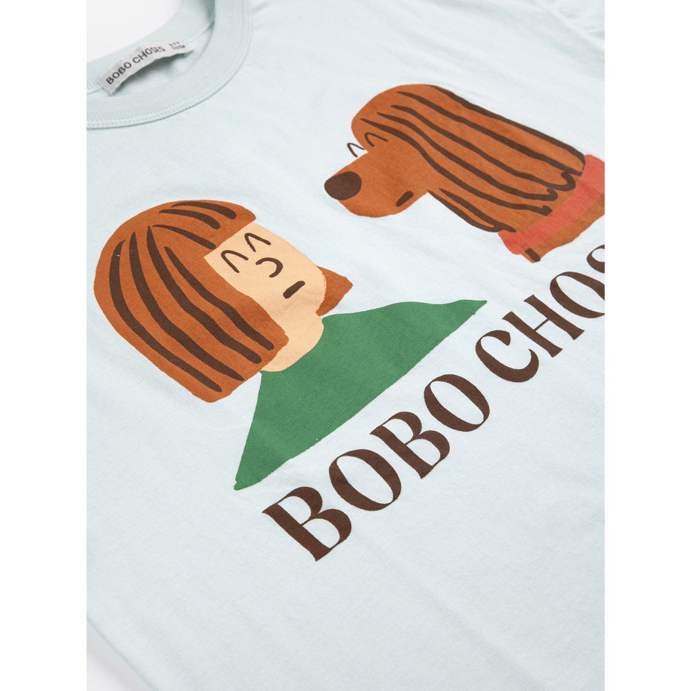 Køb Bobo Choses Light Blue Friends In A Pickle T-Shirt