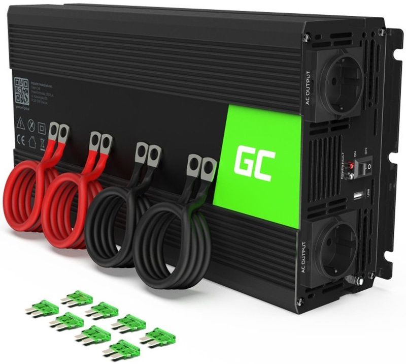 6000W (3000W continu) DC 12V naar AC 230V met USB Stroom Inverter Converter - Pure/Full Sine Wave