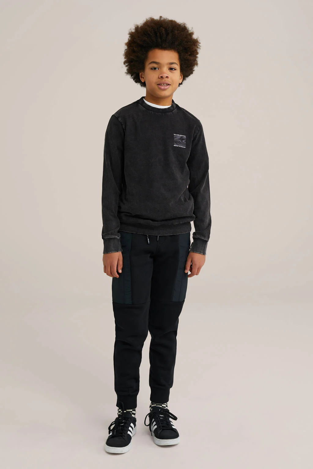 WE Fashion sweater zwart
