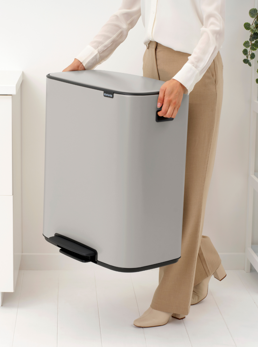 Bo Pedaalemmer, met 2 binnenemmers, 2 x 30 liter - Soft Grey