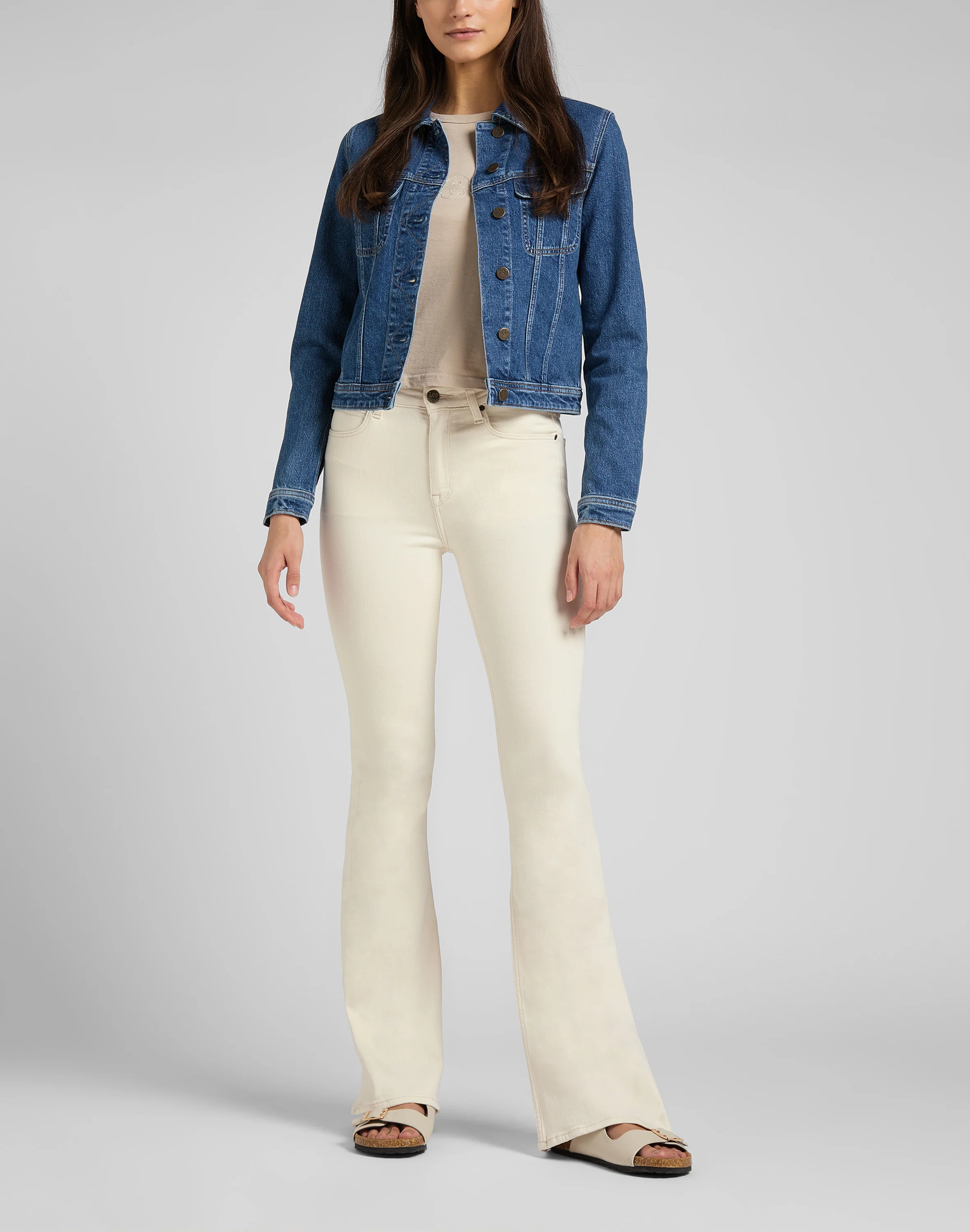 Lee  Rider denimjakke - Stone Maren
