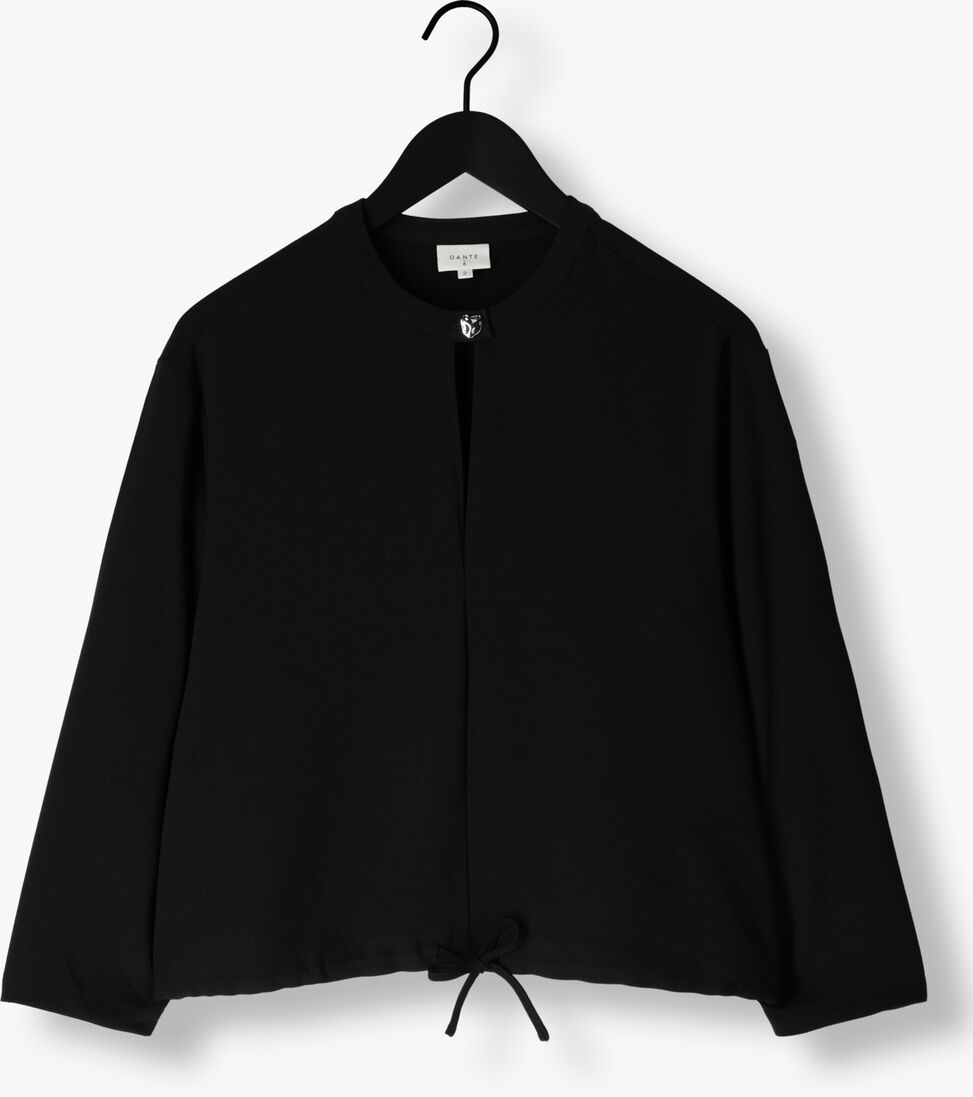 zwarte dante6 blouses thorn drastring cord top