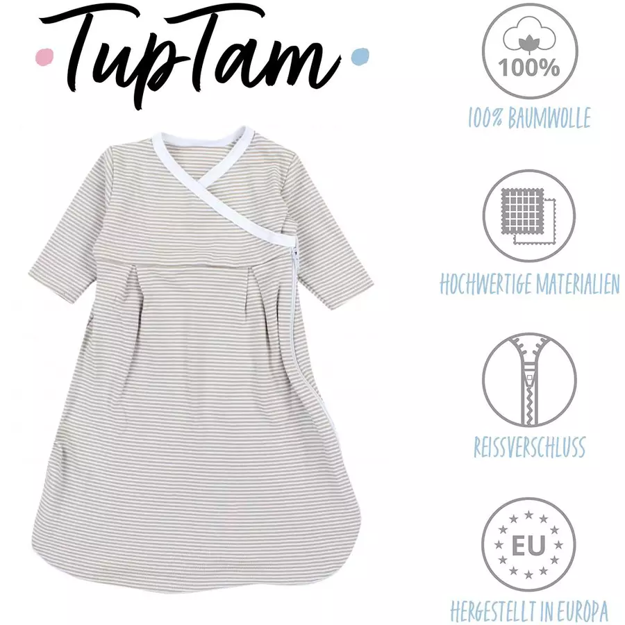 TupTam Baby Langarm Innenschlafsack beige