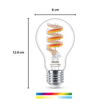 Philips smart LED peer E27 40W filament doorzichtig