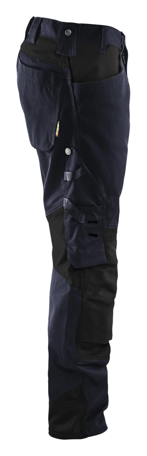 Blåkläder 1556 Werkbroek zonder spijkerzakken - donker marineblauw/zwart - maat 46 (S)