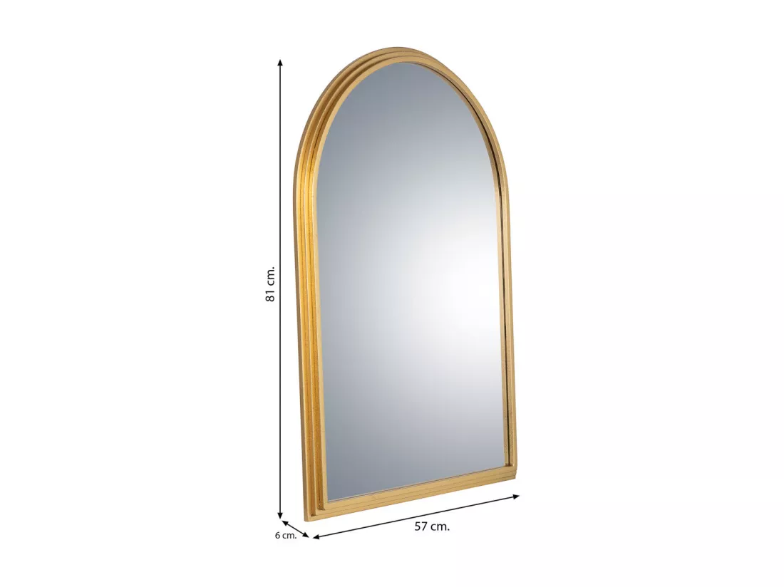 Miroir en métal doré 81x6x57